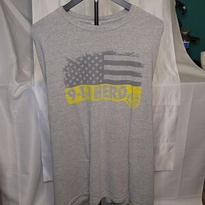 Gray 9-1-1 Hero Graphic T-Shirt